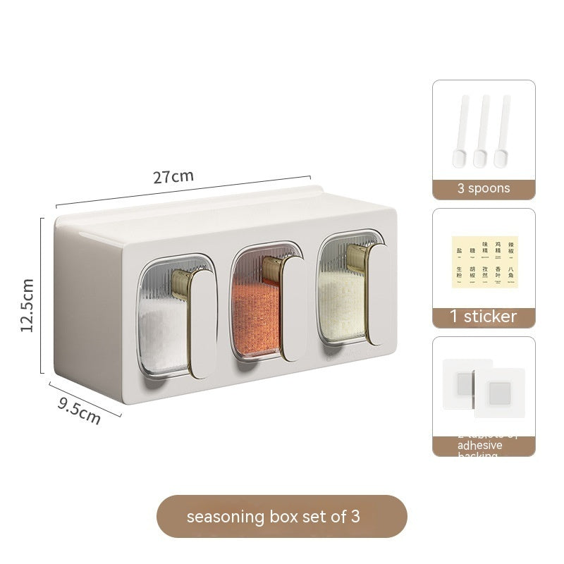 Drawer Type Seasoning Box Household Kitchen Spice Jars Combination - twinbrothersstore