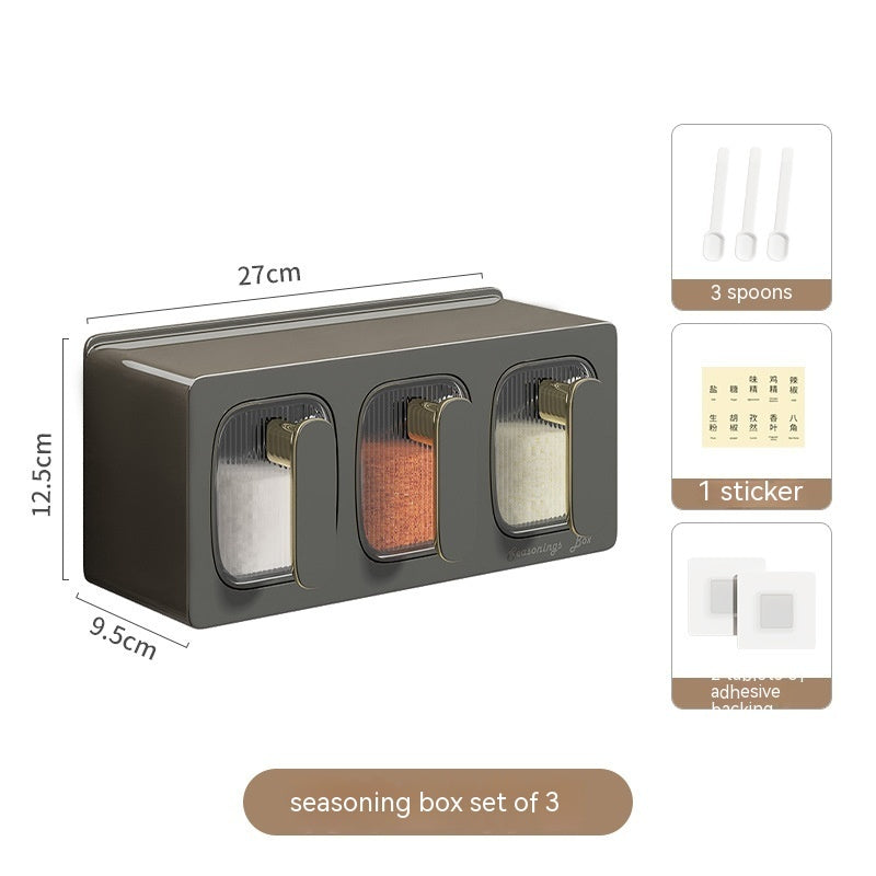 Drawer Type Seasoning Box Household Kitchen Spice Jars Combination - twinbrothersstore