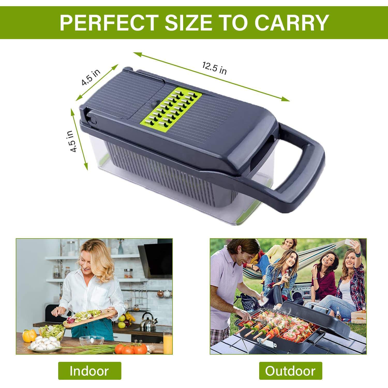 12 In 1 Manual Vegetable Chopper Kitchen Gadgets Food Chopper Onion Cutter Vegetable Slicer - twinbrothersstore