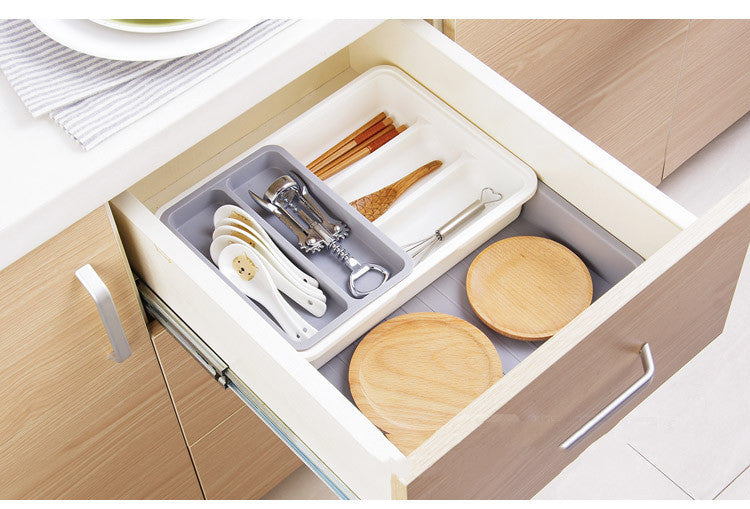 Drawer Sorting Box Kitchen Cabinet Cutlery Fork