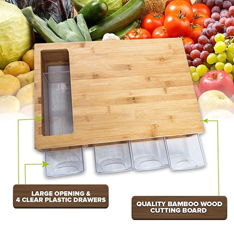 Kitchen Rectangular Large Drawer Type Cutting Board