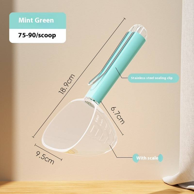 Transparent And Graduated Measuring Pet Food Spoon