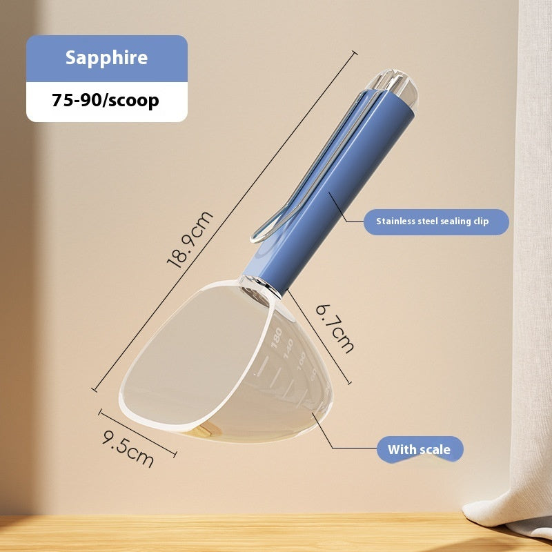 Transparent And Graduated Measuring Pet Food Spoon