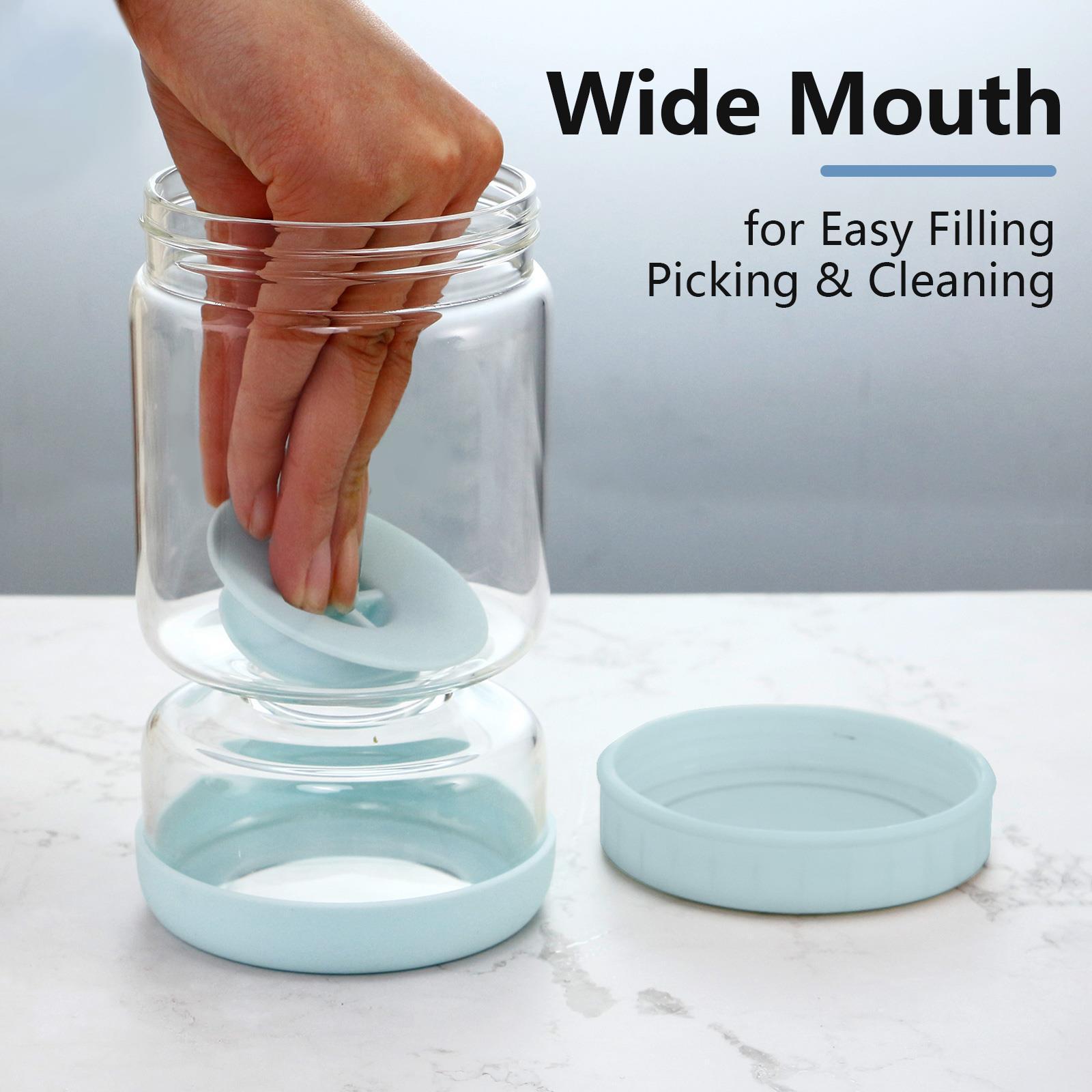 Kitchen Glass Food Storage Bottles