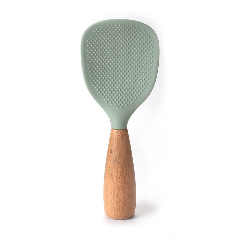 Stand Spoon Silicone Rice Shovel