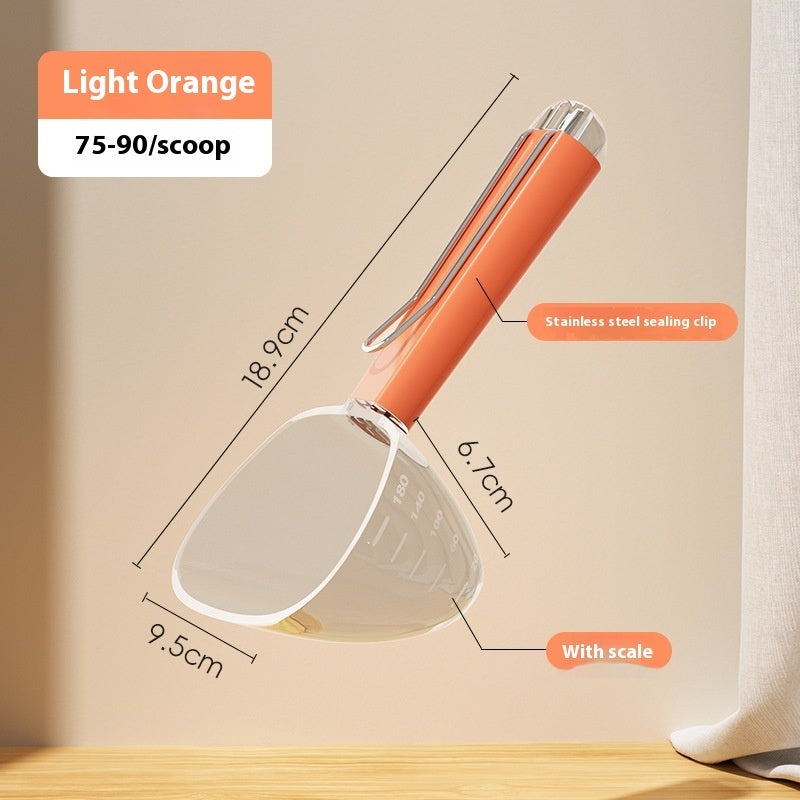 Transparent And Graduated Measuring Pet Food Spoon