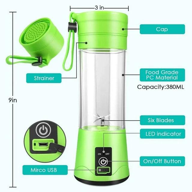 2024 Hot sale Best 380ML outdoor sport juicer electric ice smoothie food professor blender portable