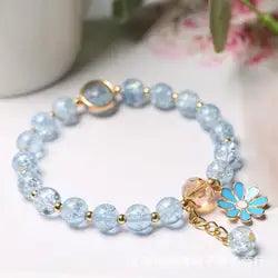 Cute Popcorn beads Bracelet Friendship Glass Bracelets For Girls Star Moon Cloud Flower