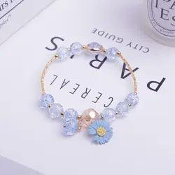 Cute Popcorn beads Bracelet Friendship Glass Bracelets For Girls Star Moon Cloud Flower