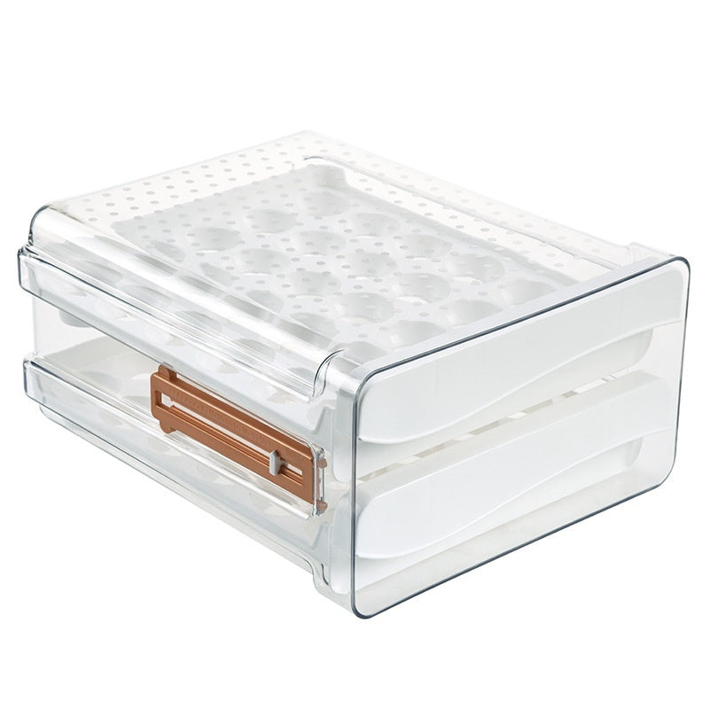 With Scale Egg Storage Box Kitchen Refrigerator Drawer Storage Box