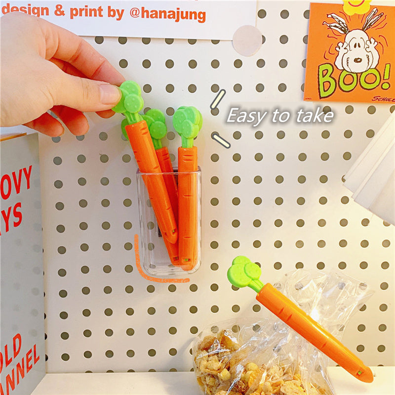 Bags Clip Carrot Sealing Clamp Plastic Bag Sealer Food And Snack Sealed Bag Clip Mini Magnet Storage Box Kitchen Organizer